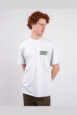 Carhartt Tričko S/S Logo T-Shirt Ash Heather
