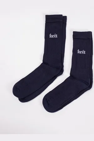 Foret Walk Socks 2-pack NAVY/WHITE