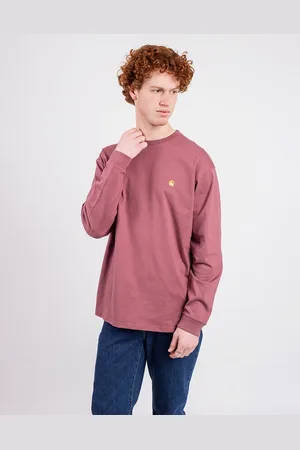 Carhartt Tričko L/S Chase T-Shirt Dusky Pink/Gold