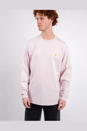 Carhartt Tričko L/S Chase T-Shirt Air Pink/Gold