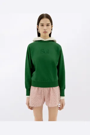 Thinking Mu Green Sweatshirt Sun Type Bonnie DILL L