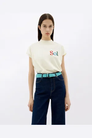 Thinking Mu Tričko White T-Shirt Sun Type Volta WHITE