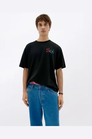 Thinking Mu Tričko Black T-Shirt Sun Type Aaron BLACK