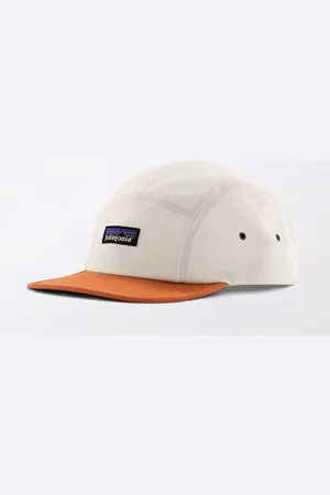 Patagonia P-6 Label Maclure Hat Birch White w/Rock Melon