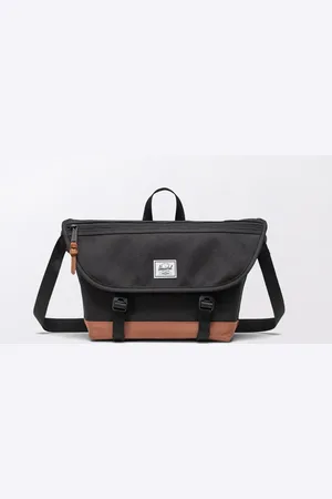 Herschel Cove Small Messenger Black/Saddle Brown