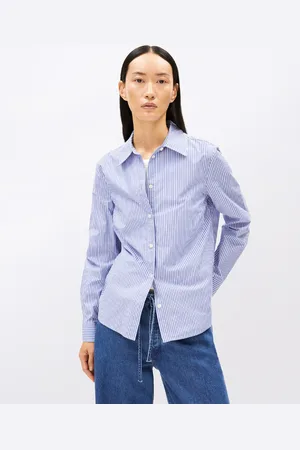 Armedangels Louilaa Striped 3083 white-lapis blue L