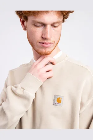 Carhartt Nelson Sweat Fleur De Sel garment dyed L