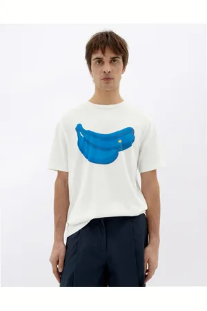 Thinking Mu Tričko Bananas Zach T-Shirt WHITE