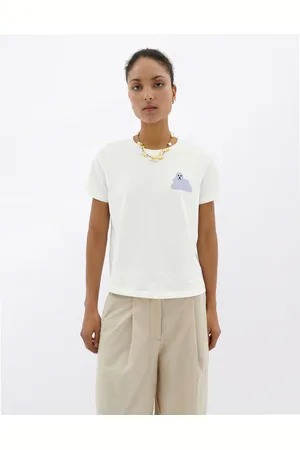 Thinking Mu Tričko Bluedog Ida T-Shirt WHITE