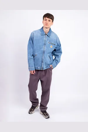 Carhartt OG Detroit Jacket Blue burst washed L