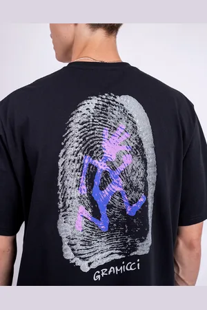 Gramicci Tričko Thumbprint Tee VINTAGE BLACK