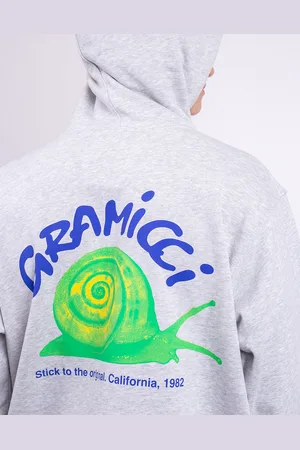 Gramicci Snail Hooded Sweatshirt HEATHER ASH L