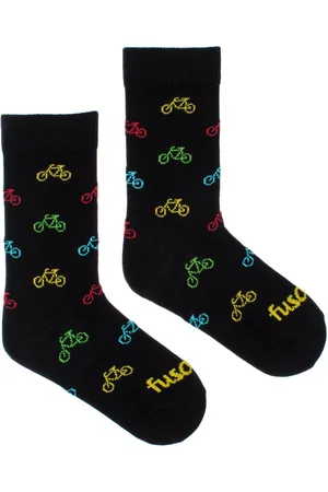 Fusakle Dětské ponožky Cyklista černý