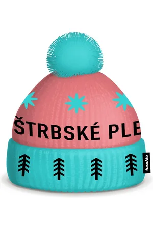Fusakle Čepice Štrbské pleso ružová