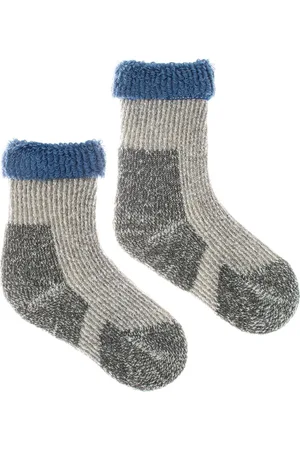 Fusakle Dětské vlněné ponožky merino Vlnáč Kožich modrý