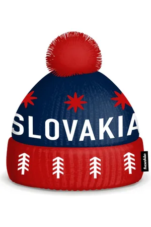 Fusakle Čepice Slovakia modro-červená