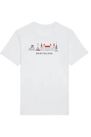 Fusakle Tričko Bratislava ikony bíle