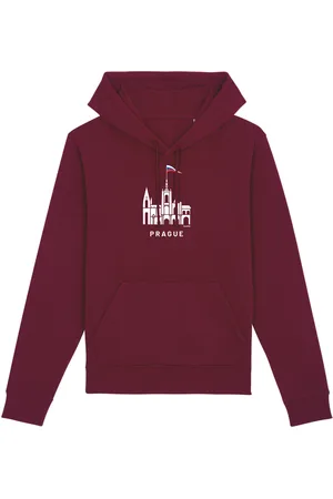 Fusakle Mikina Pražský hrad bordová