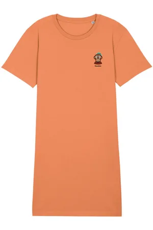 Fusakle Tričkové šaty oranžové Opice