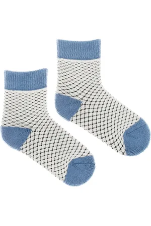 Fusakle Dětské vlněné ponožky merino Vlnáč světlemodrý