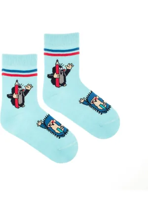 Fusakle Dětské ponožky Krtek s pastelkou