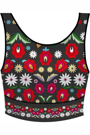 Fusakle Crop top Tatranka ornamentový