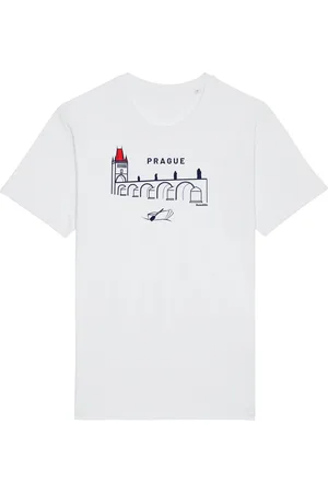 Fusakle Tričko Praha Karlův most bíle