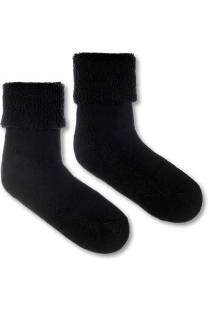 Fusakle Vlněné ponožky Vlnáč Termo modrý, modrý lem