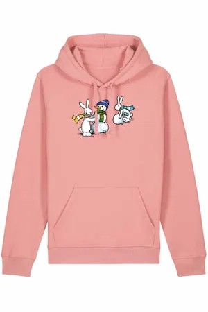 J Brand Mikina Bob a Bobek v zime růžová