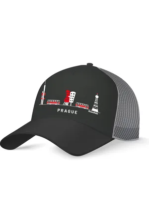 Fusakle Kšiltovka Praha ikony černá