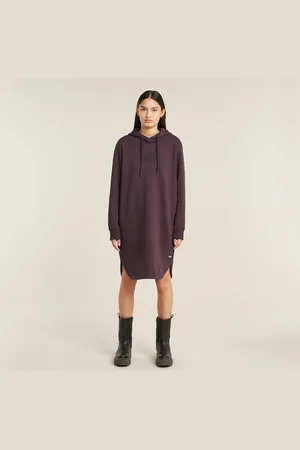 G-Star Logo Hooded Sweater Dress
