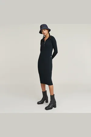 G-Star Half Zip Hooded Slim Dress