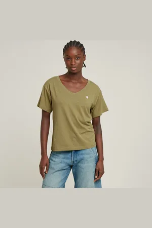 G-Star Open V-Neck Relaxed Top