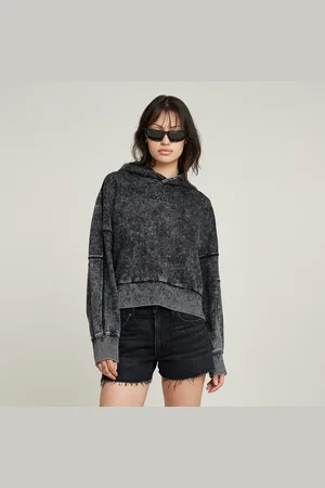 G-Star Washed Embossed Oversized Hoodie