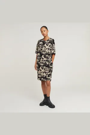 G-Star Sprayed Letters Loose Dress