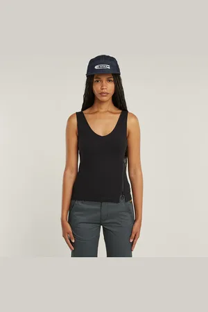 G-Star Asymmetrical Zip Slim Tank Top