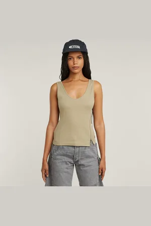 G-Star Asymmetrical Zip Slim Tank Top