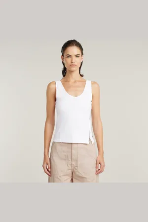 G-Star Asymmetrical Zip Slim Tank Top