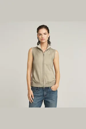 G-Star Washed Lightweight Zip Knitted Top