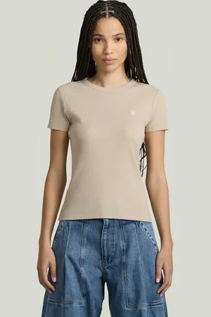 G-Star Rib Cap Sleeve T-Shirt