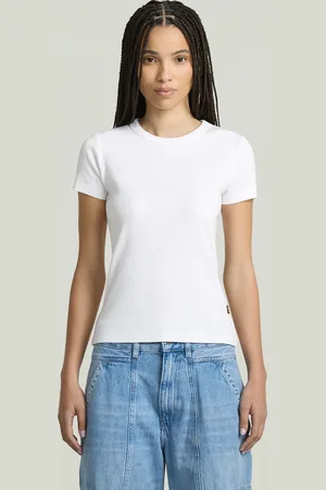 G-Star Rib Cap Sleeve T-Shirt