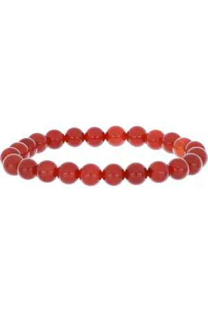 LUXURY Nugetový Náramek s Červeným Chalcedonem