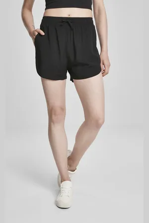 Urban classics Ladies Viscose Resort Shorts black