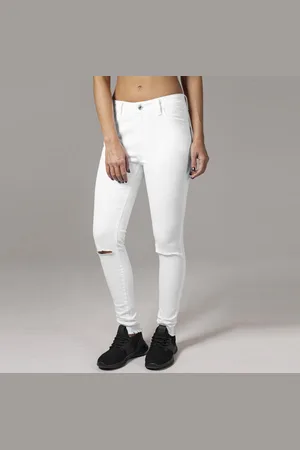 Urban classics Ladies Cut Knee Pants white