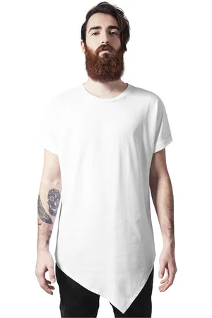 Urban classics Asymetric Long Tee white