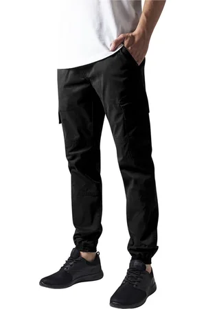 Urban classics Washed Cargo Twill Jogging Pants black