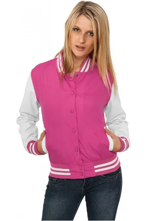 Urban classics Ladies Light College Jacket fus/wht