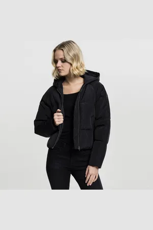 Urban classics Ladies Hooded Oversized Puffer Jacket black