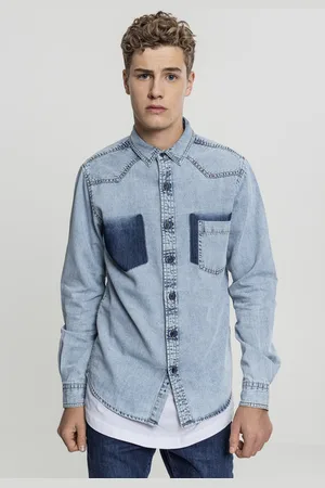 Urban classics Denim Pocket Shirt freshblue wash