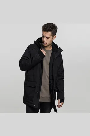 Urban classics Hooded Heavy Thumbhole Parka black